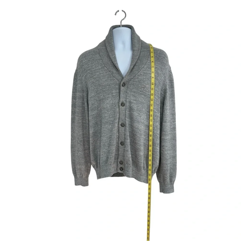 Van Heusen Gray Cardigan Sweater in Size Men’s Large
